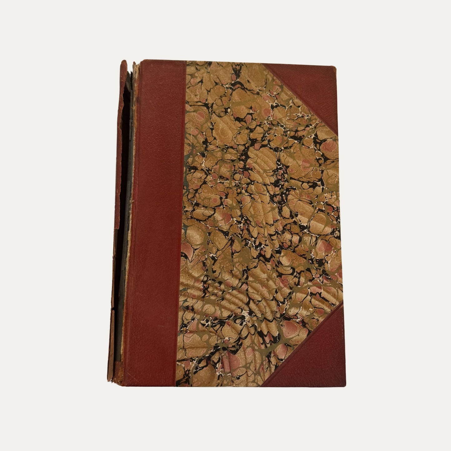 Antique Leather and Marble Book Smolletts Works (Book 6)