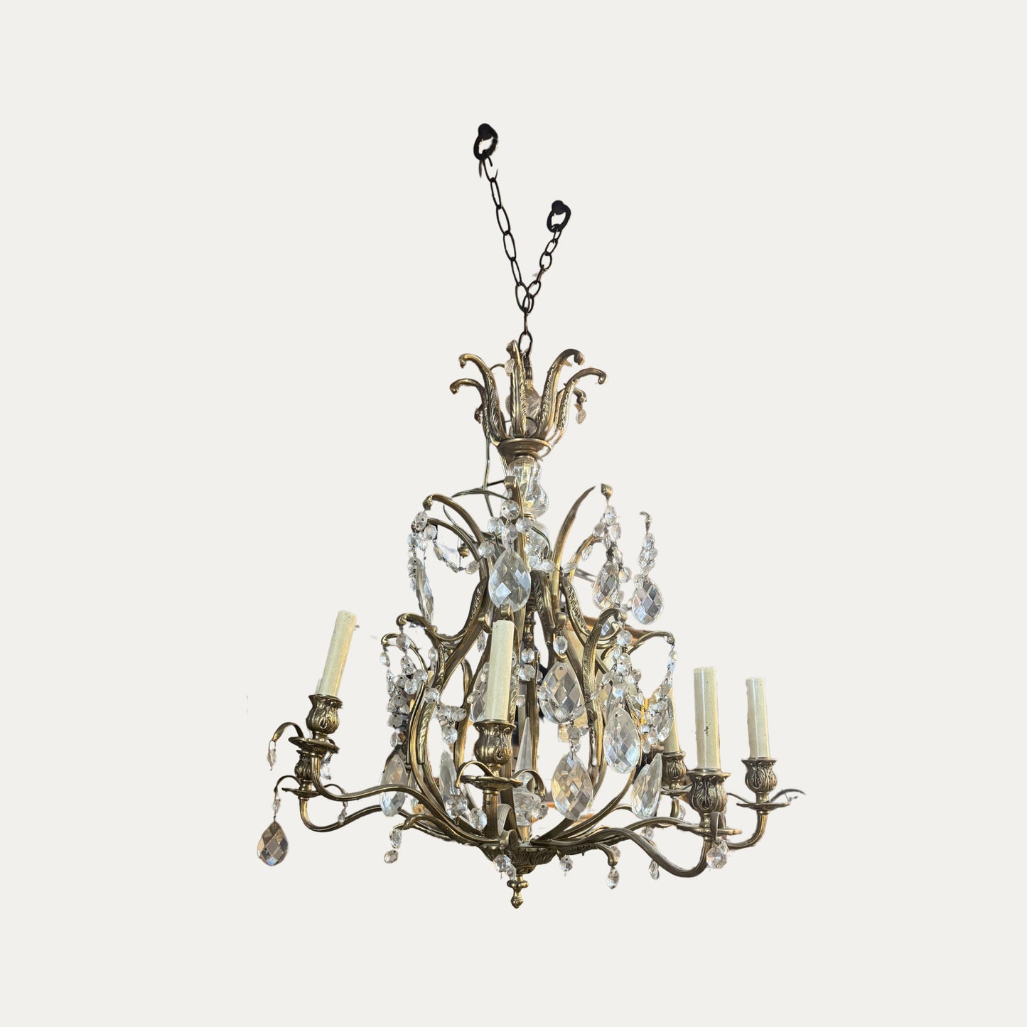 19th Century Italian Gilt Florence Style Chandelier