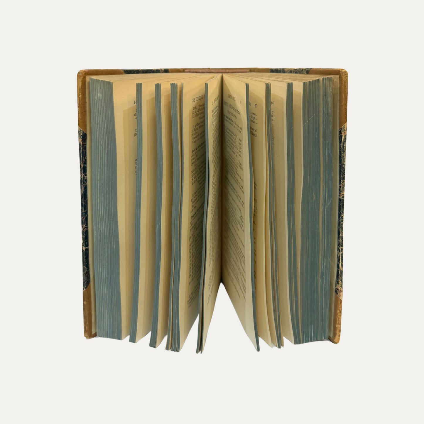 Antique Leather and Marble Racing Book