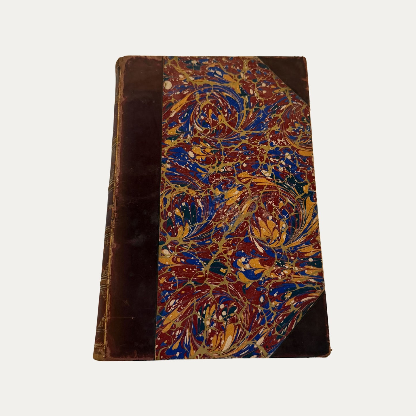 Antique Leather and Marble Book Motleys Works (vol 2)