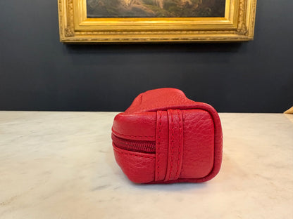 Burberry England Red Leather Pencil Case