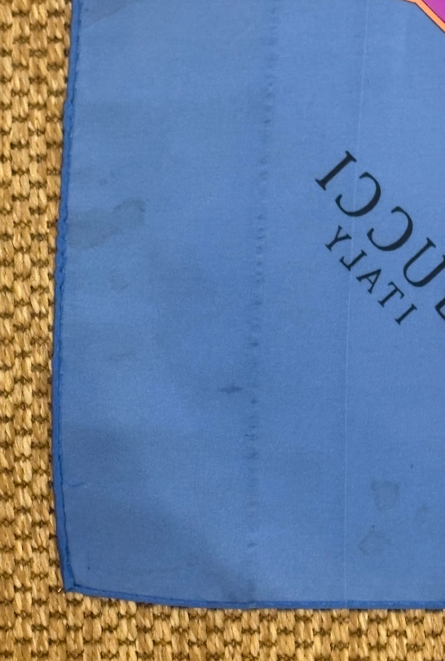 Vintage Gucci 90cm Silk Perfume Scarf