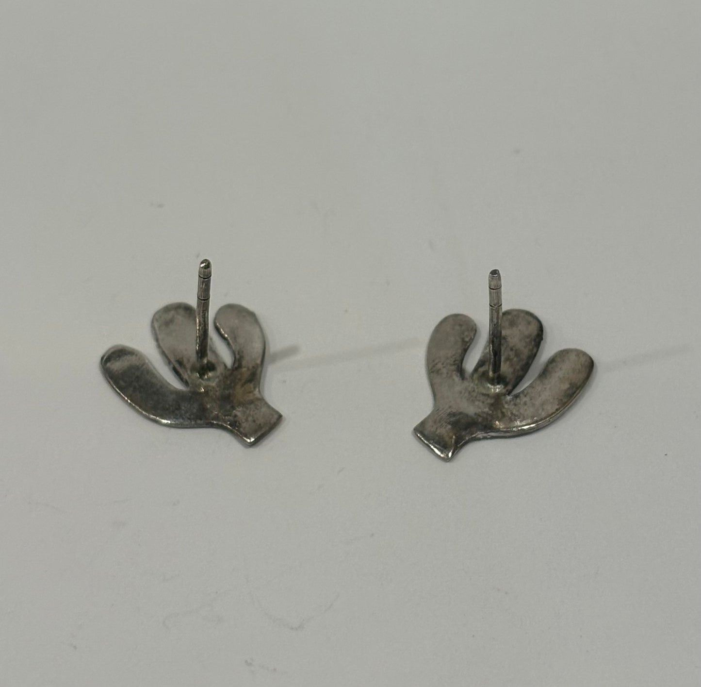 Vintage Sterling Silver Cactus Earrings