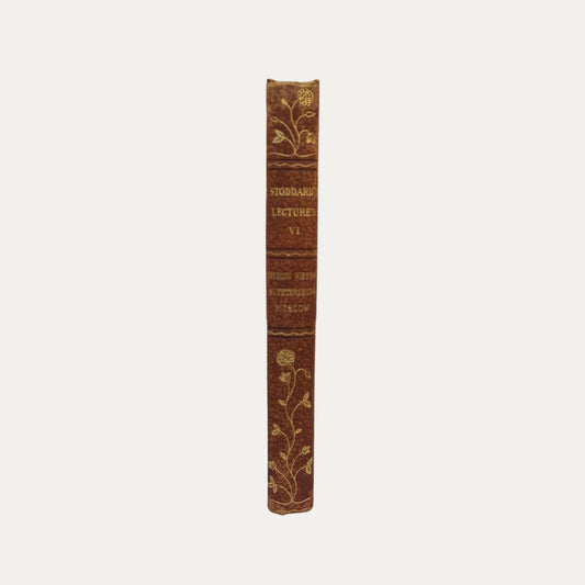 Antique Leather and Marble Book Stoddards Lectures (Book 6)