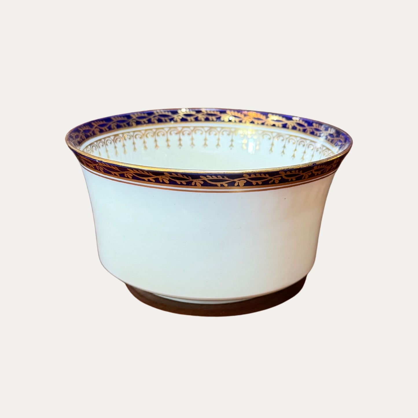 Antique Blue and Gold English Dessert Set from 1910