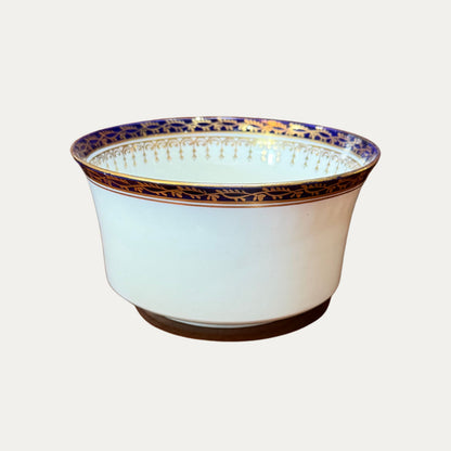 Antique Blue and Gold English Dessert Set from 1910