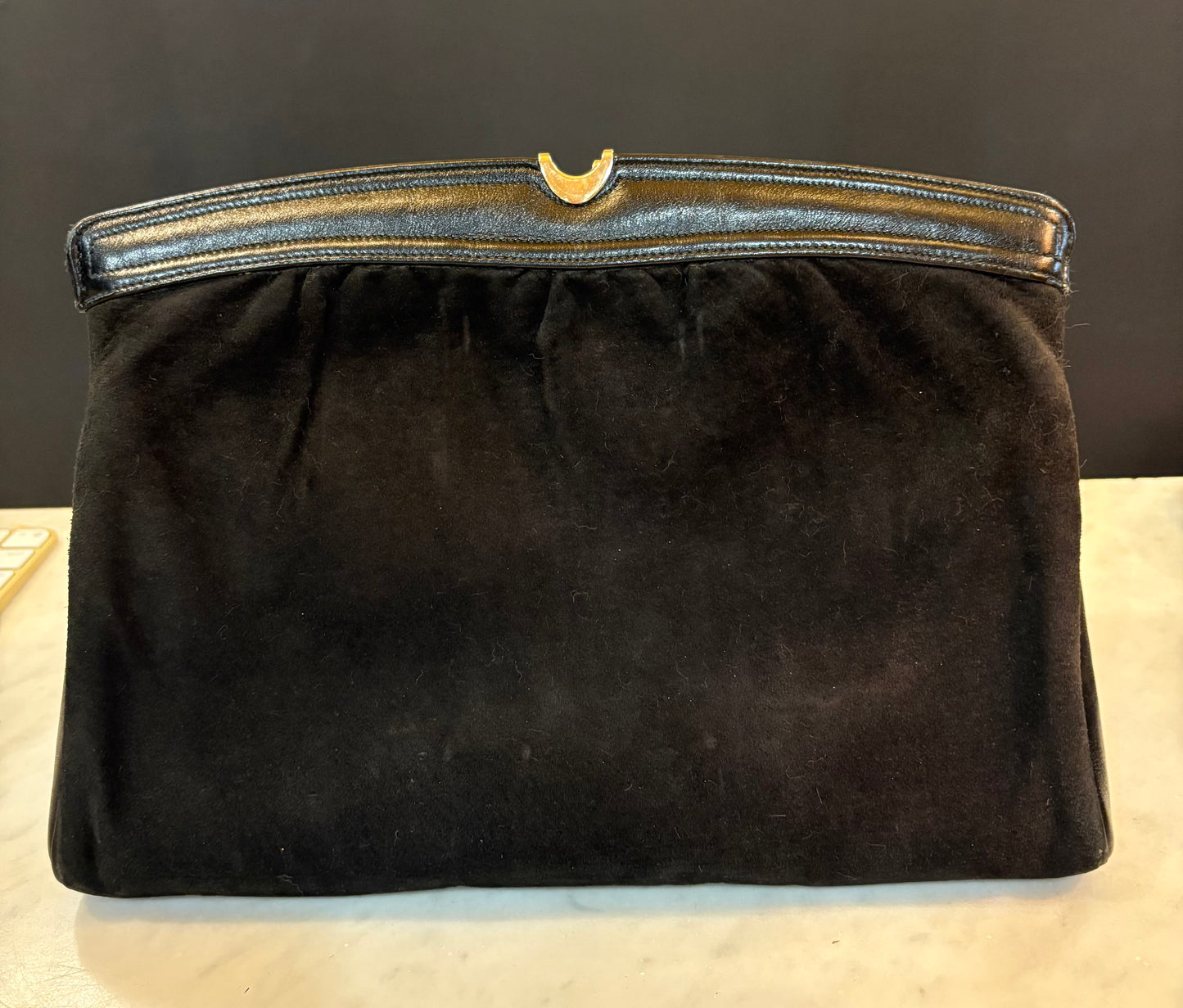 Vintage Markowitz Suede Clutch