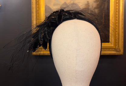 Vintage Fredrick Fox Black Fascinator