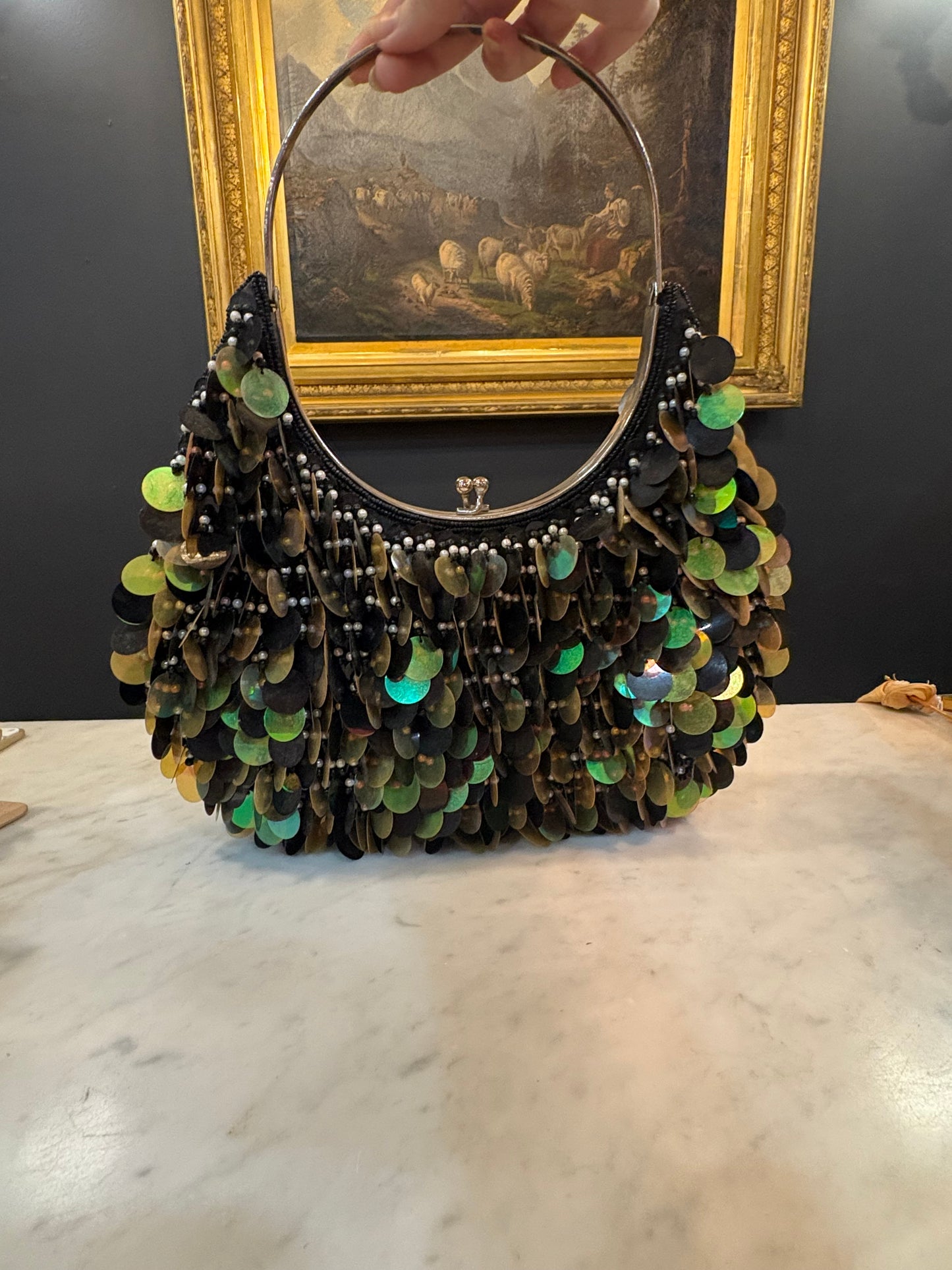 Vintage Far Nine Sequined Purse