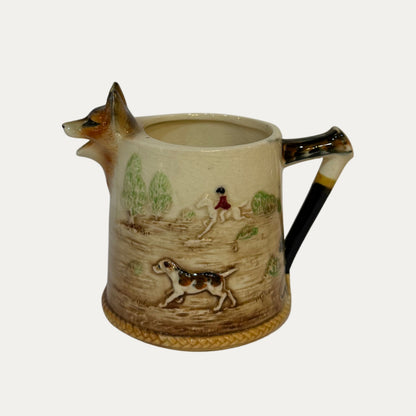 Vintage Espresso Porcelain Hunt Scene Set