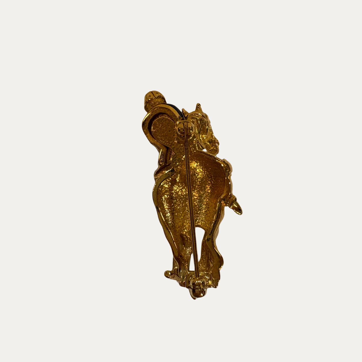Enamel Polo Brooch