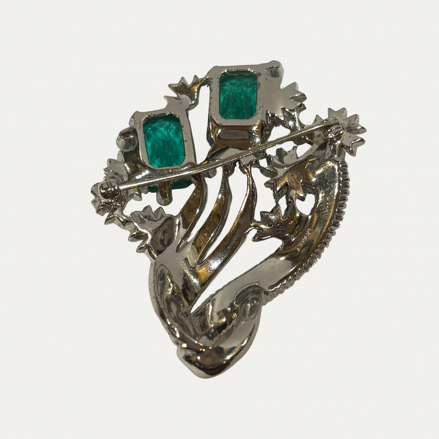 Vintage Midcentury Paste Brooch