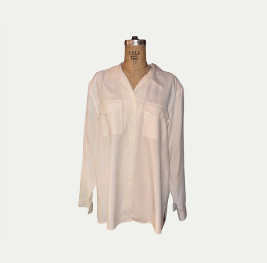 Anna And Frank Cream Silk Blouse (Size L)