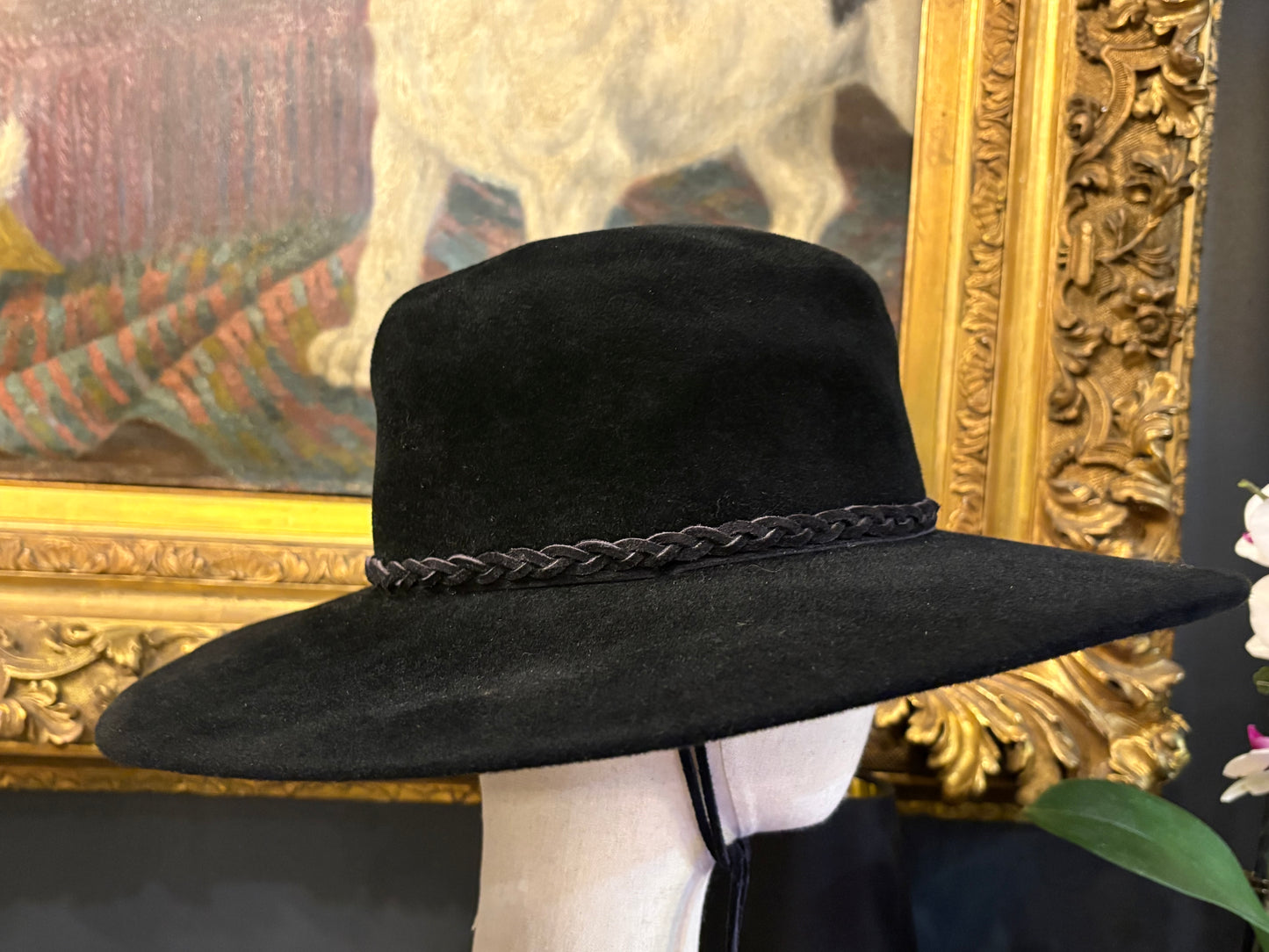 Vintage Don Cline Black Felt Hat