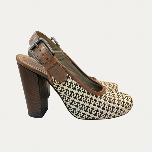 Marni Woven Leather Heels (Size 6)
