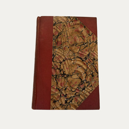 Antique Leather and Marble Book Smolletts Works (Book 10)