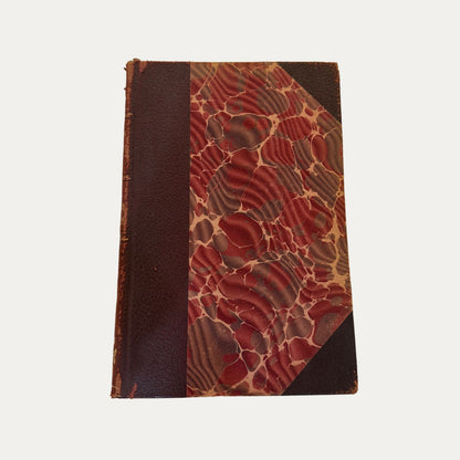Antique Leather and Marble Book Stoddards Lectures