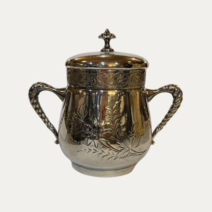 Art Deco Silver Etched Coffee Service