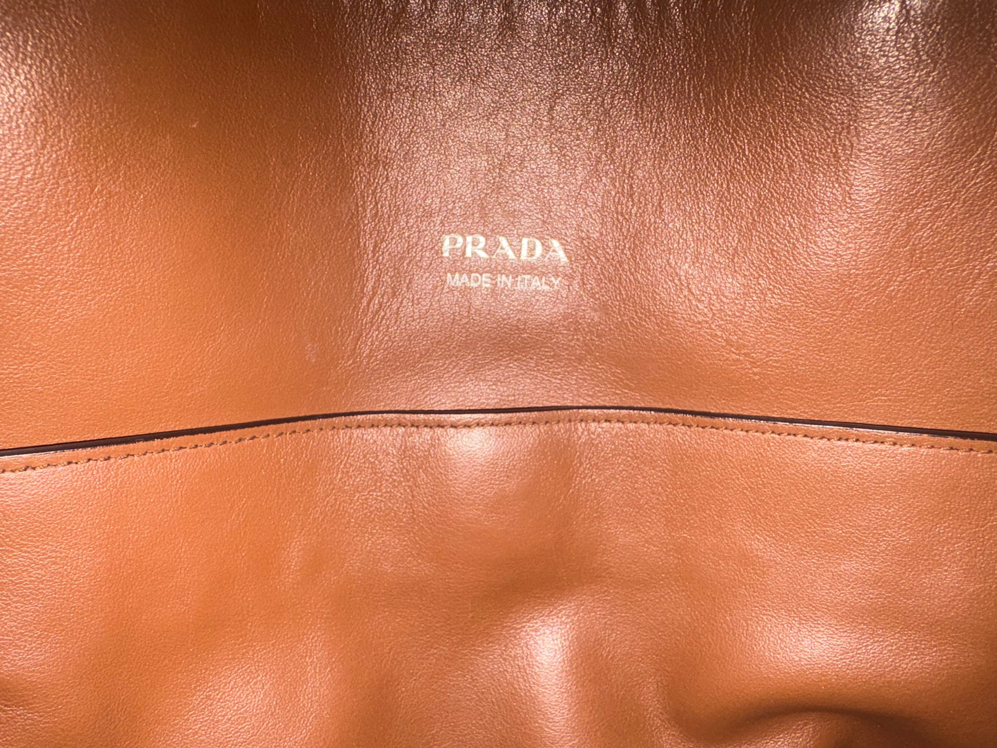 Prada Galleria Tote Large In Caramel