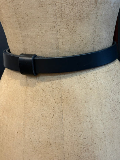 Black Leather Horse Bit Belt