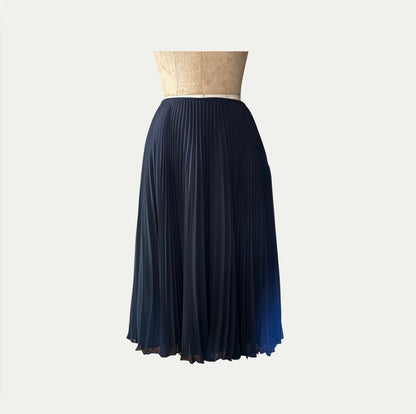 Carmen Marc Valvo Pleated Maxi Skirt (Size M)