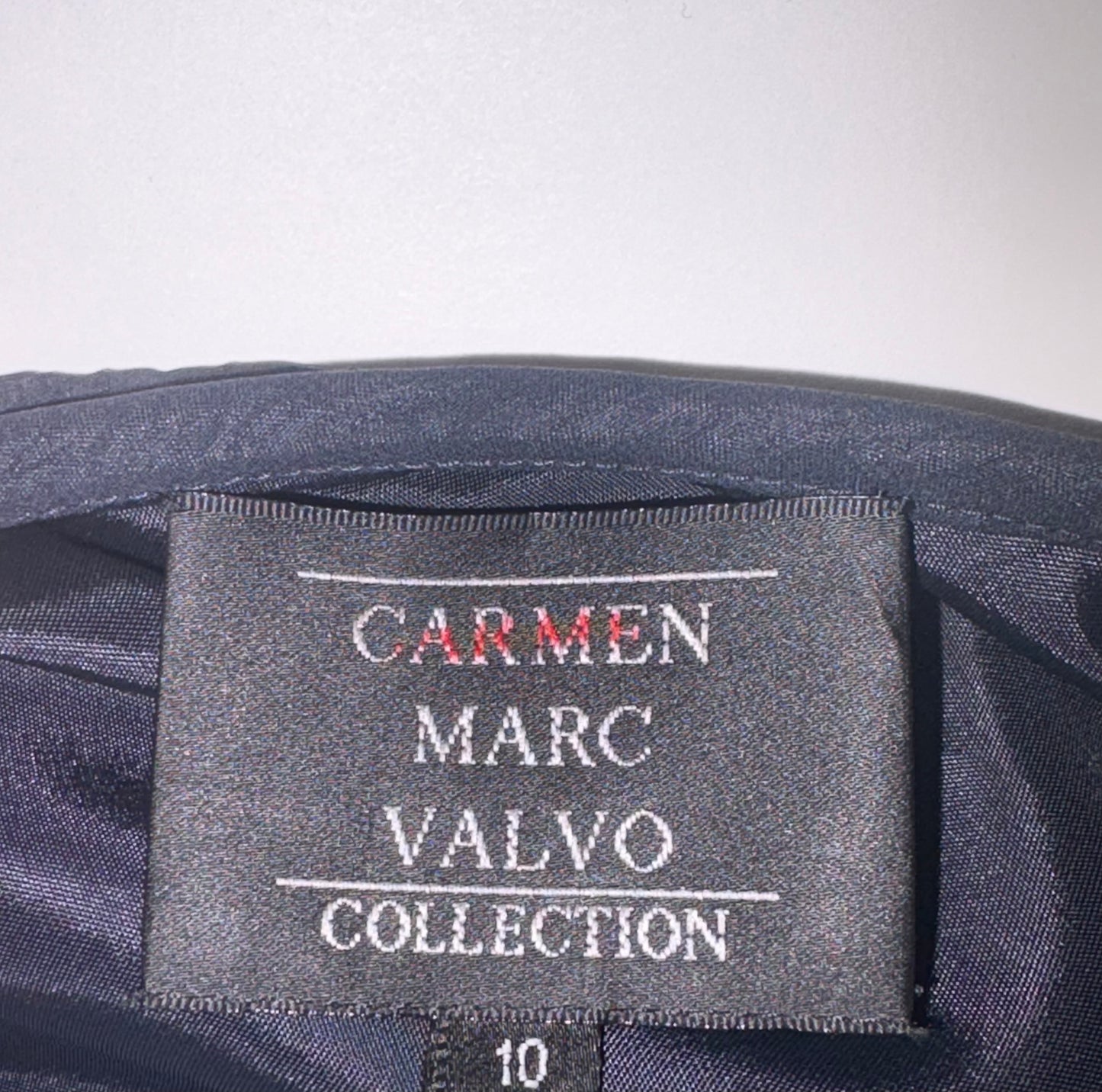 Carmen Marc Valvo Pleated Maxi Skirt (Size M)