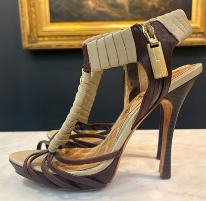 Vintage LAMB Tan/Brown Heels (Size 9).