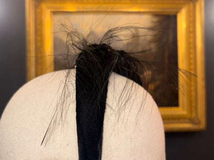Vintage Fredrick Fox Black Fascinator