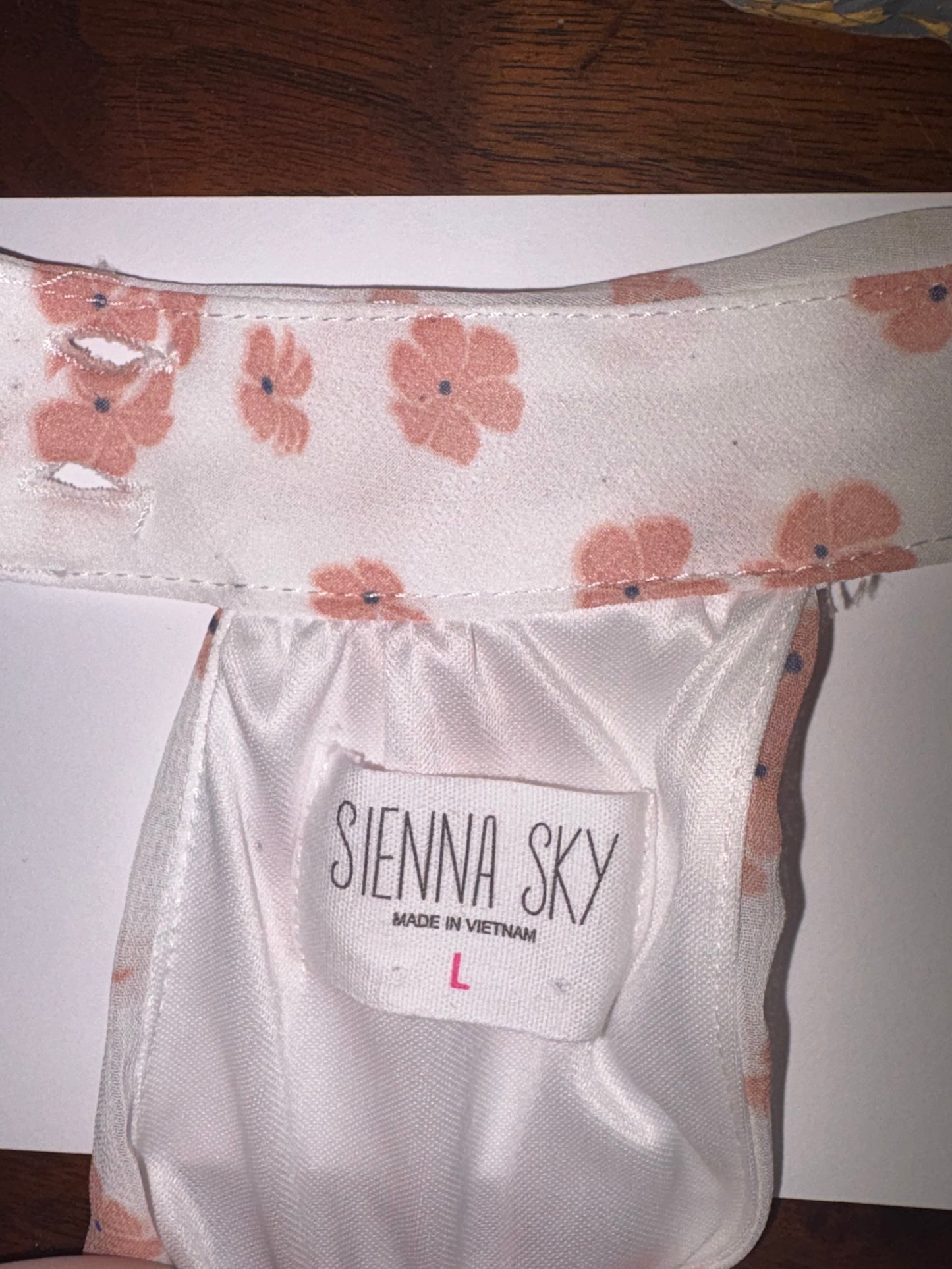 Sienna Sky Greek Style Floral Dress (Size L)