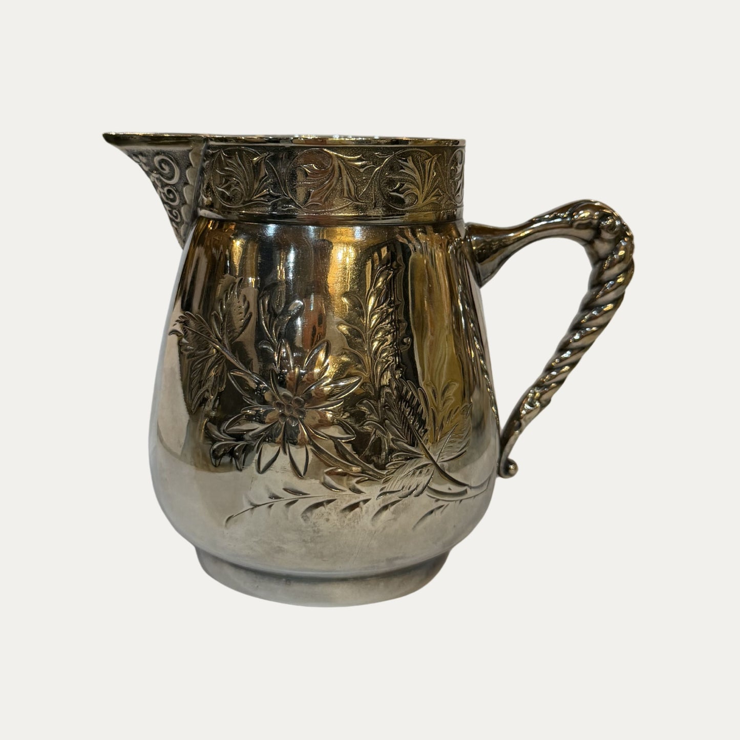 Art Deco Silver Etched Coffee Service