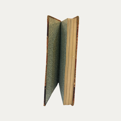 Antique Leather and Marble Book Stoddards Lectures