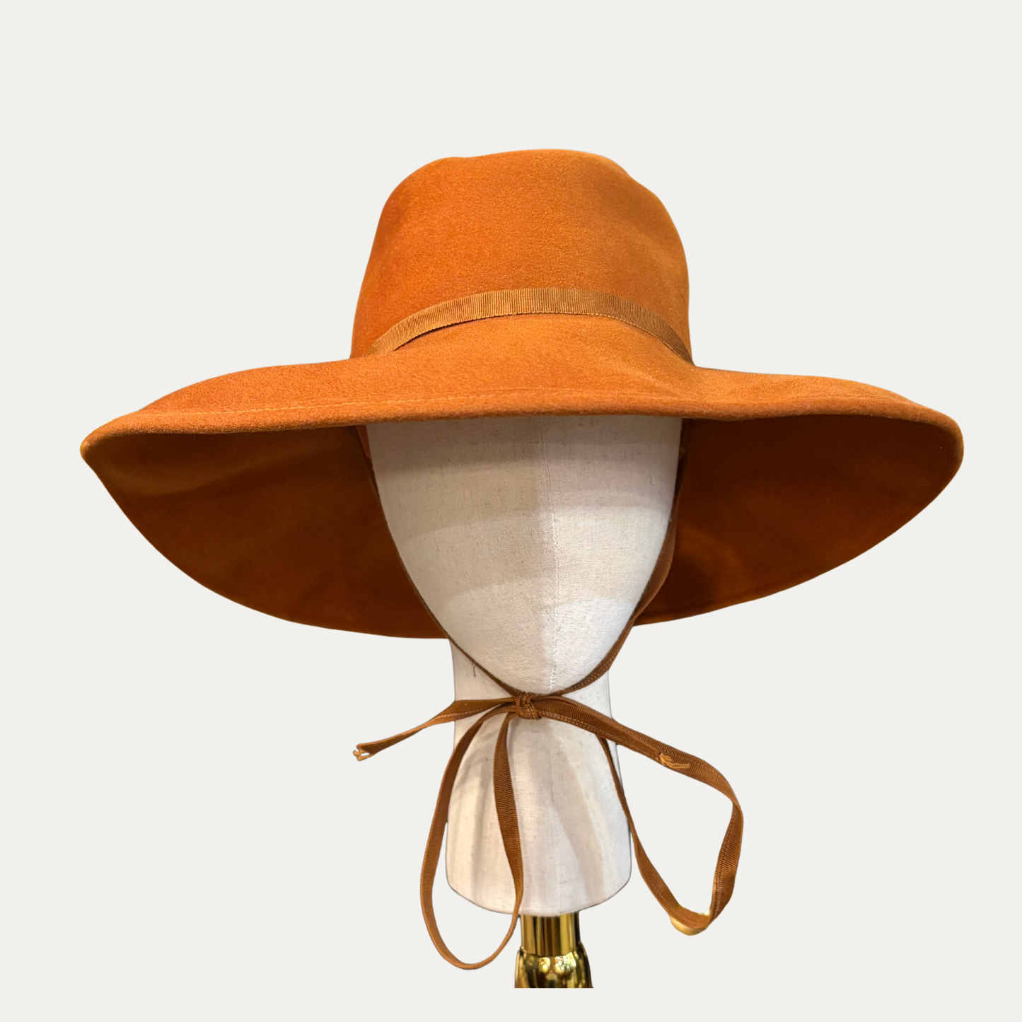 Vintage Adolfo Burnt Orange Felt Hat