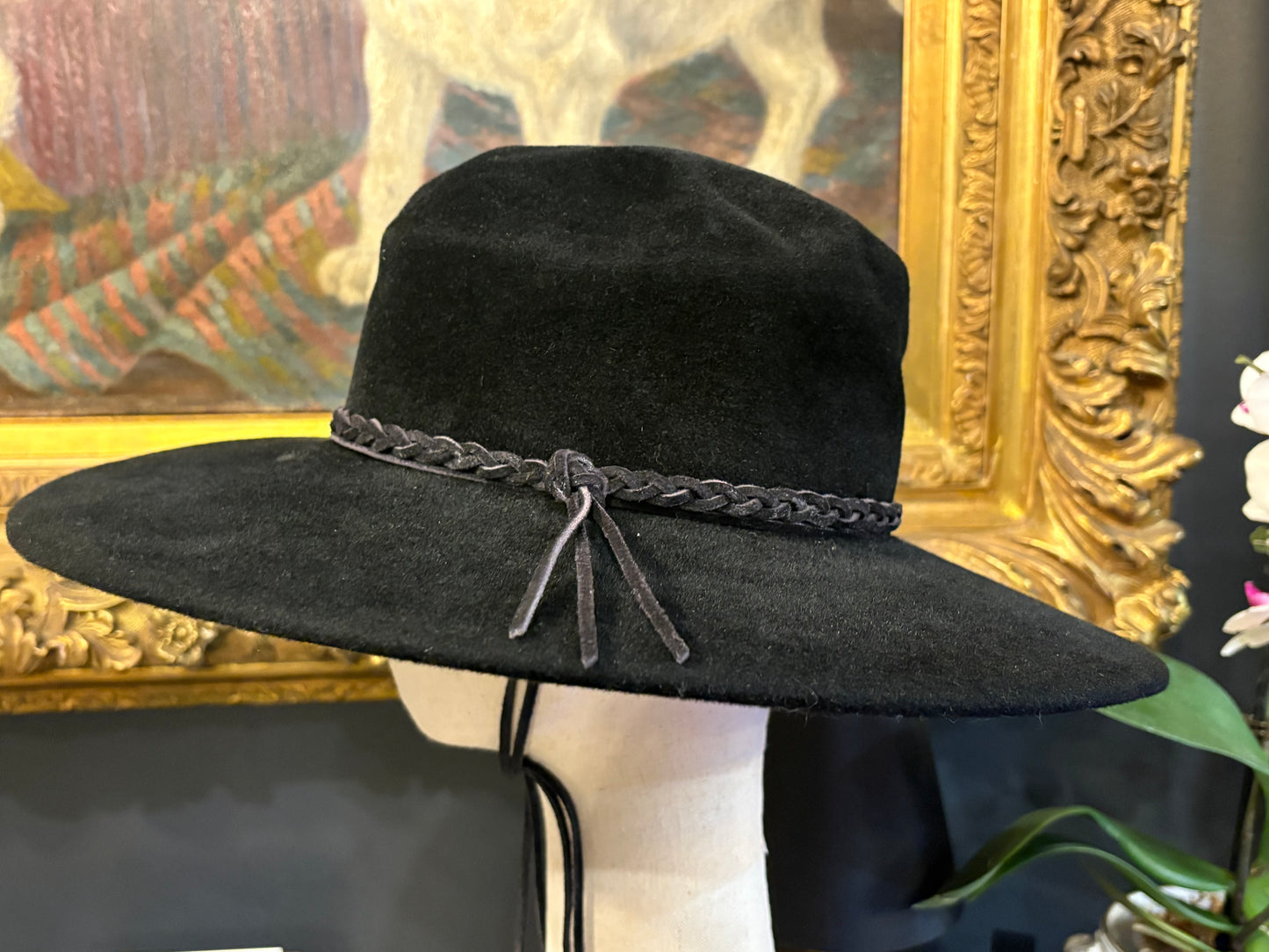 Vintage Don Cline Black Felt Hat