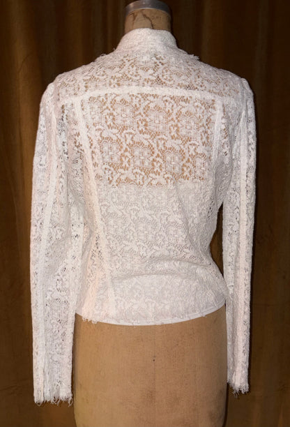 Vintage Style Lace Blouse With Camisole (Size S)