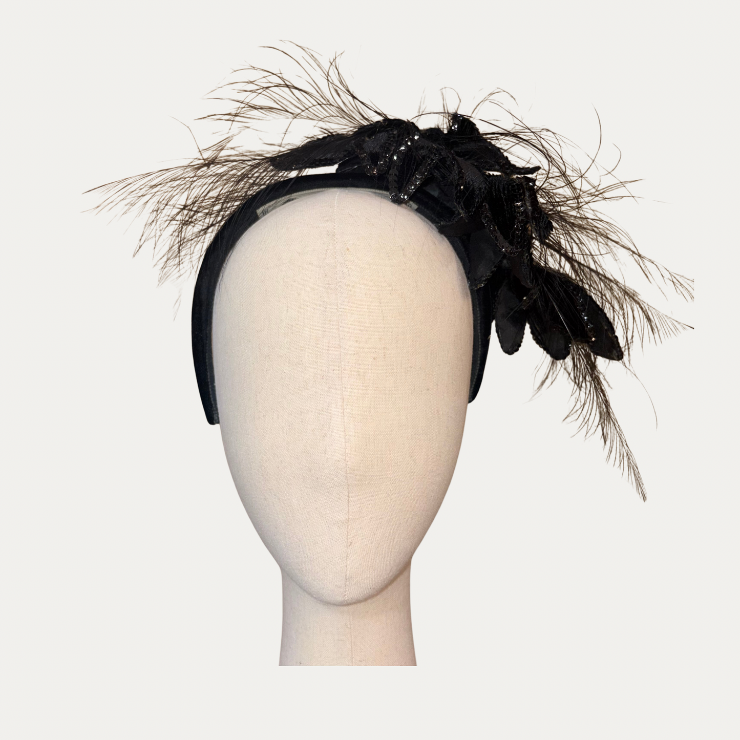 Vintage Fredrick Fox Black Fascinator