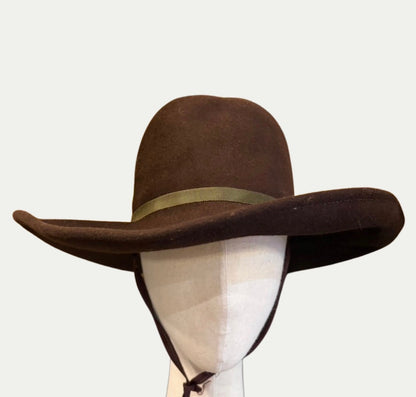 Vintage Adolfo Dark Brown Felt Hat