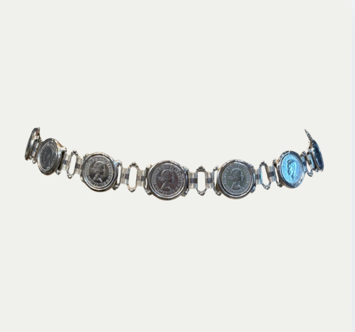 Vintage Half Pence Coin Belt
