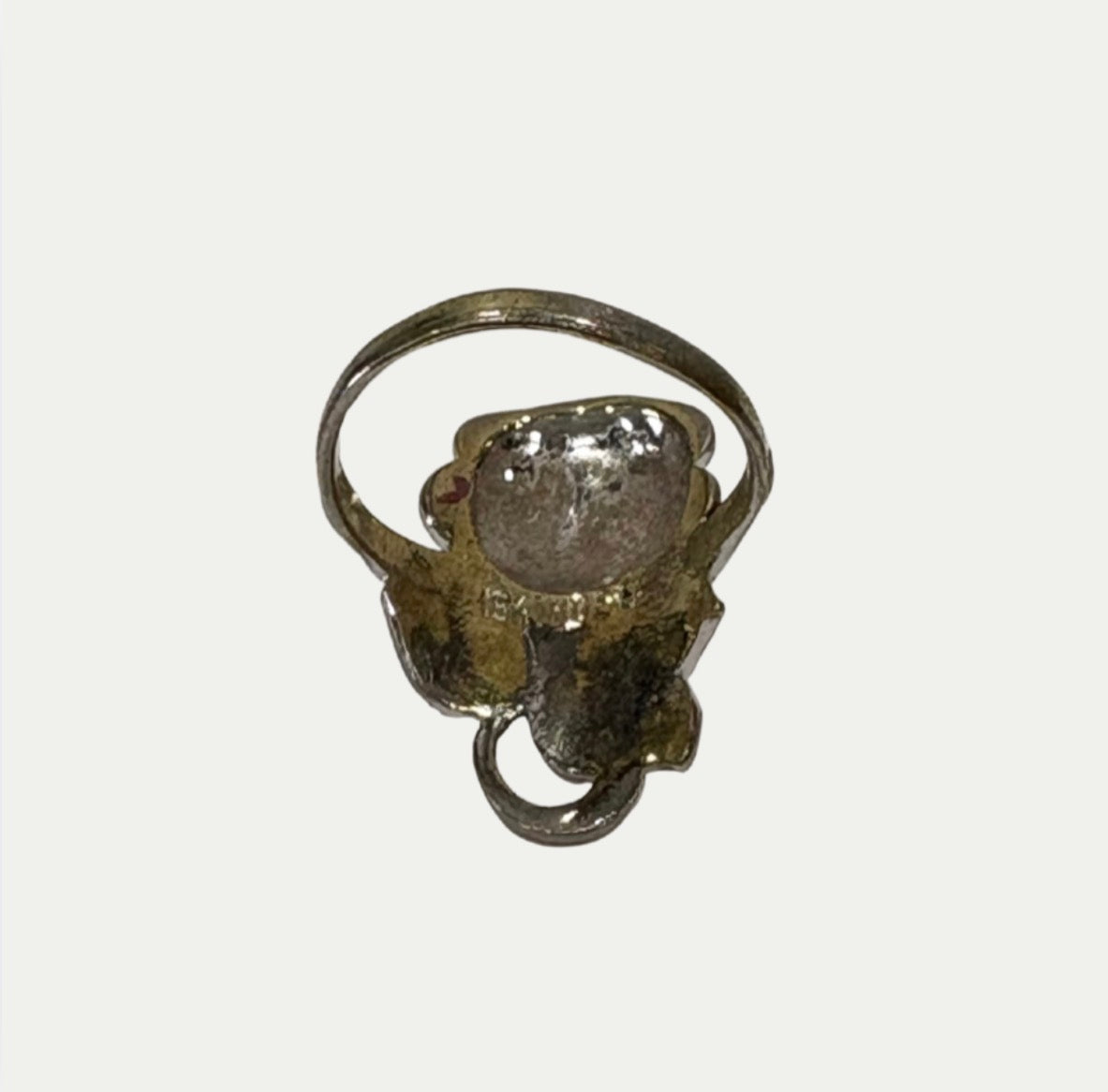 Vintage Sterling Silver Rose Ring