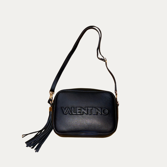 Valentino Black Leather Shoulder Bag