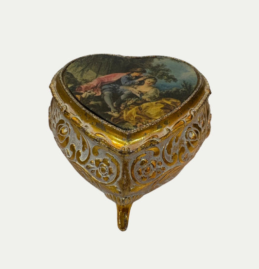 Grandeur X KADE Refillable Peony & Jasmine Scented Candle In Vintage Gilt Vessel