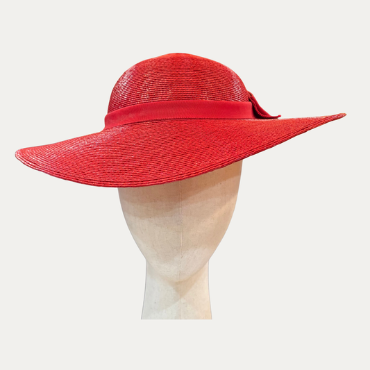 Vintage Garfinckel’s Red Straw Hat