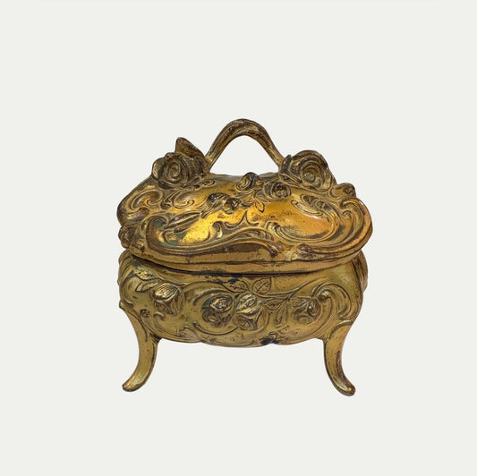 Grandeur X KADE Refillable Tuberose Scented Candle In Vintage Gilt Vessel