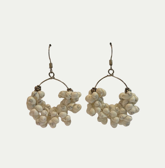 Sterling Silver & Shell Earrings