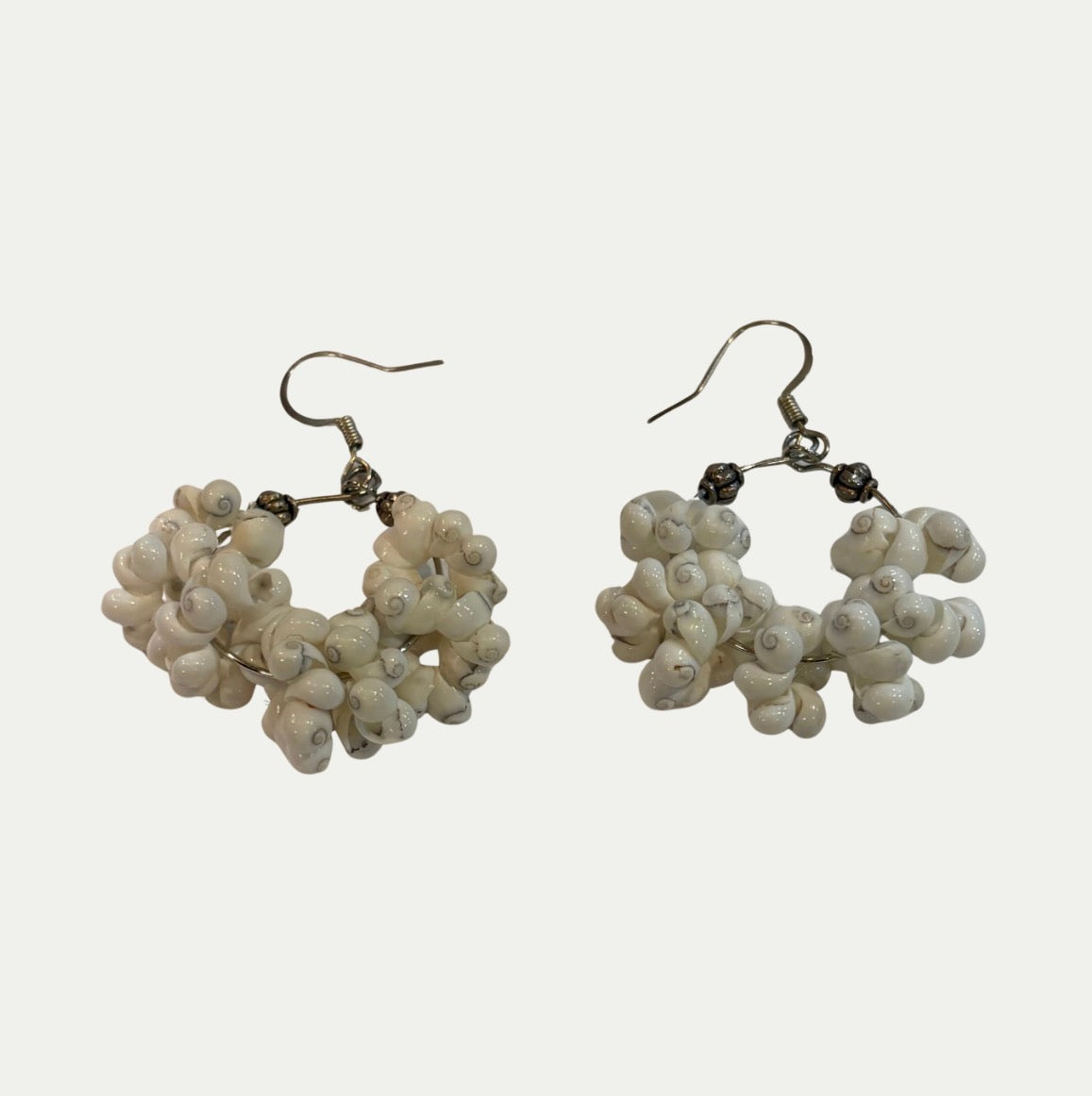 Sterling Silver & Shell Earrings