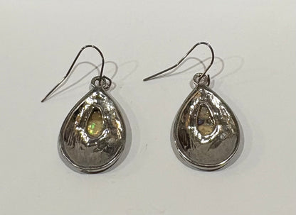 Vintage Silver Mother Of Pearl Earrings