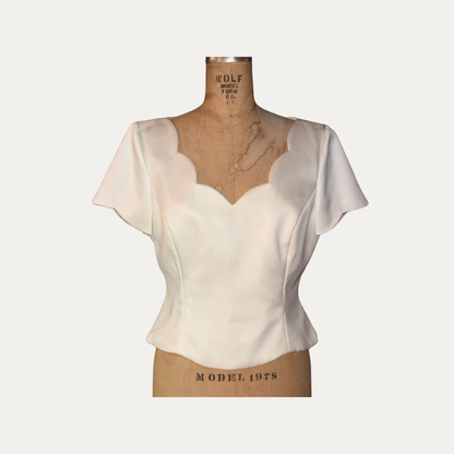 Vie By Victoria Royal Ivory Blouse (Size L)