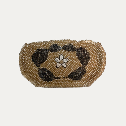 Vintage 1950s La Regale Beaded Zip Clutch