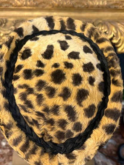 Vintage Marzi Cheetah Print Pillbox Hat