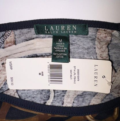 Ralph Lauren Bridle Print Long Sleeve Top (Size M)