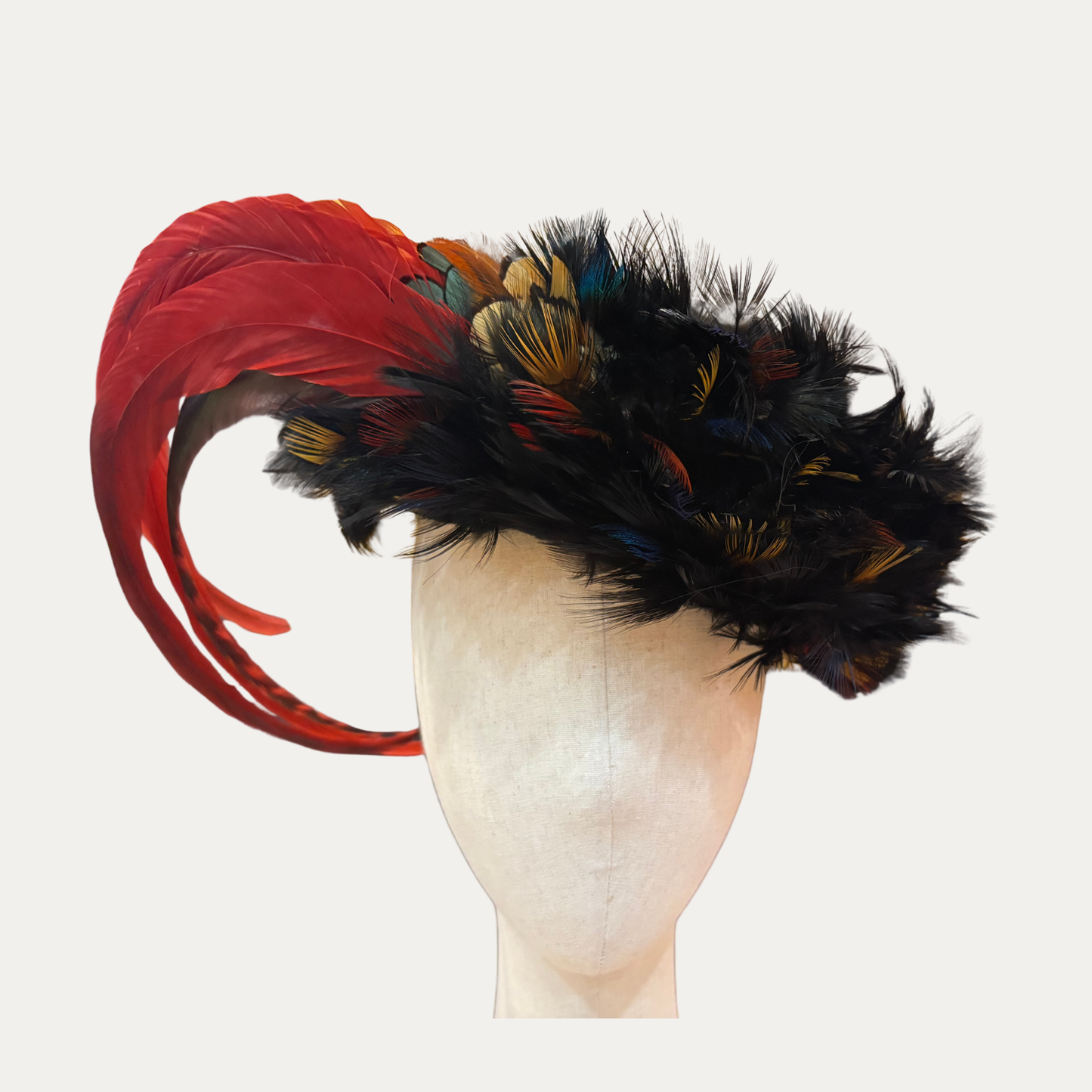 Vintage Fredrick Fox Feather Hat